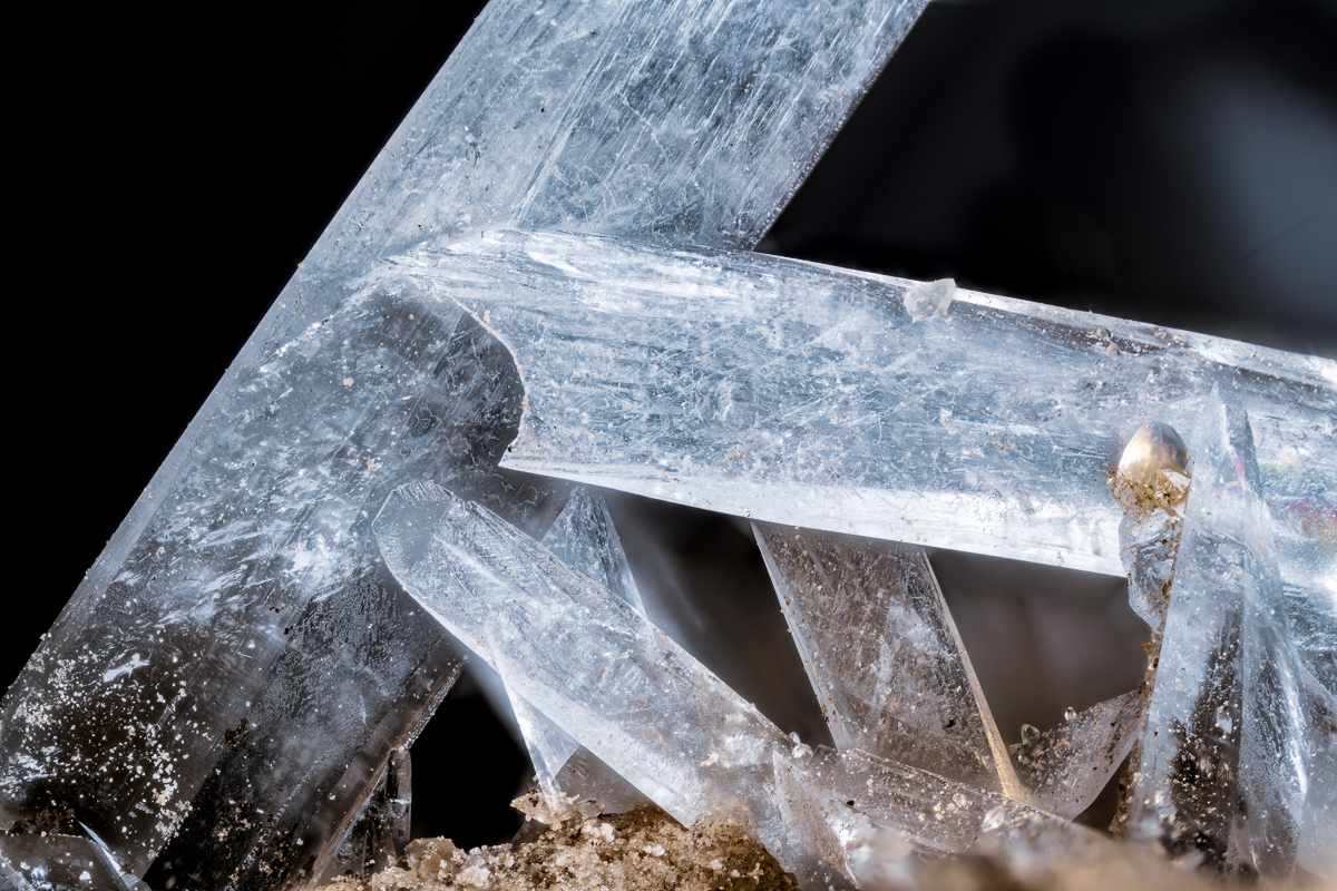 Celestite crystals